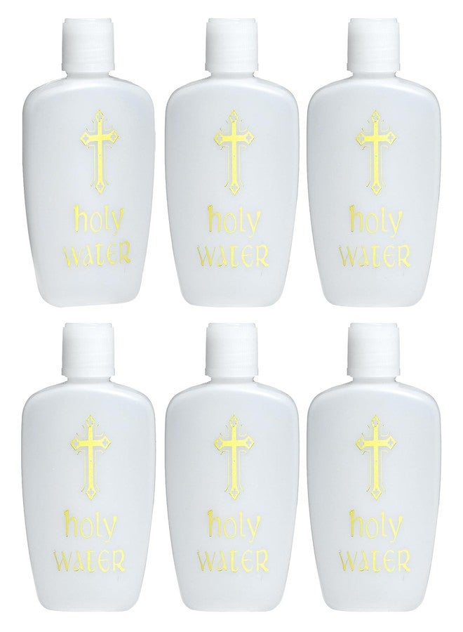 Gabrella 6 Pcs Holy Water Bottle, 60ml/2oz Holy Water Holder Plastic Empty Containers With Screw Lid, Ceremonial Vial,Easter Baptism Party Prop - Image 1
